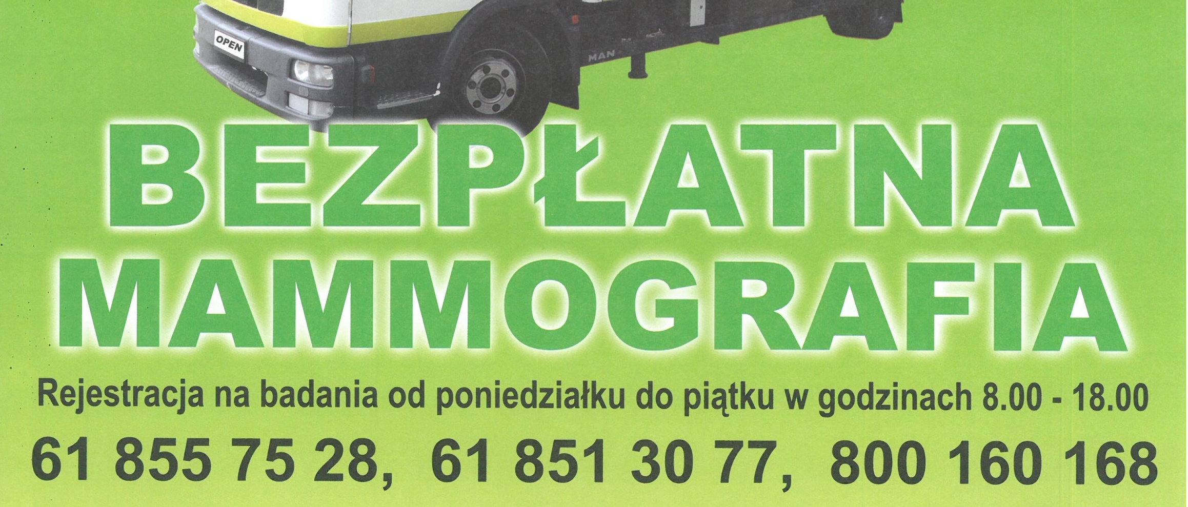 ZAPROSZENIE NA BEZPATN MAMMOGRAFI