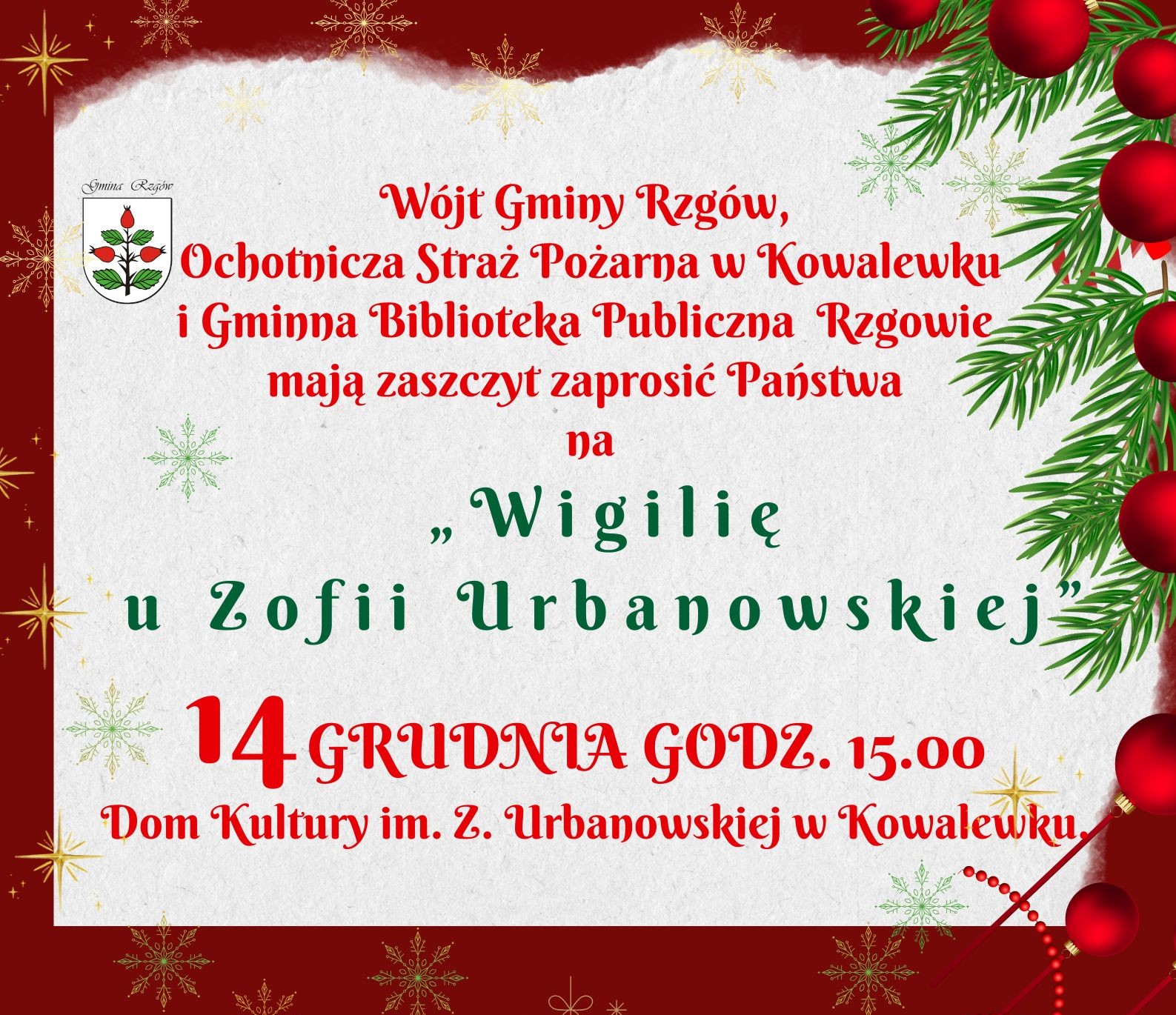 Wigilia u Zofii Urbanowskiej