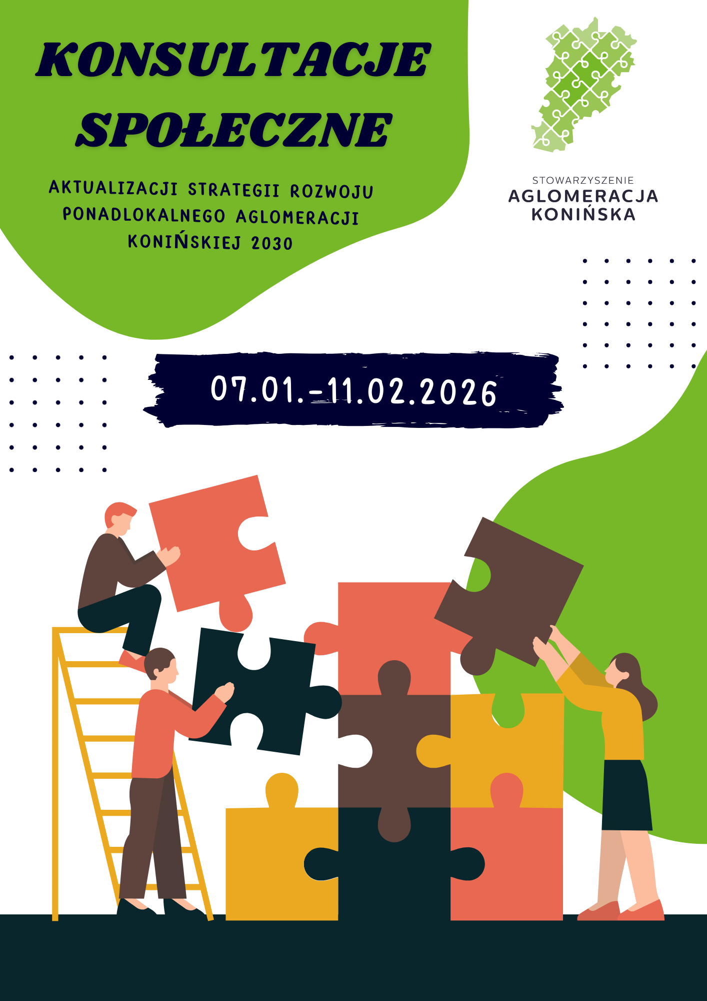 Konsultacje spo�eczne aktualizacji - Strategii Rozwoju Ponadlokalnego Aglomeracji Koni�skiej 2030